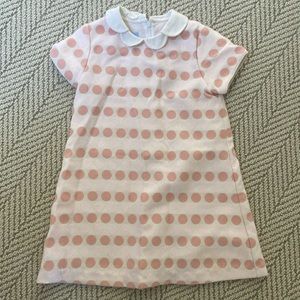 Bella Bliss girls pink polka dot dress